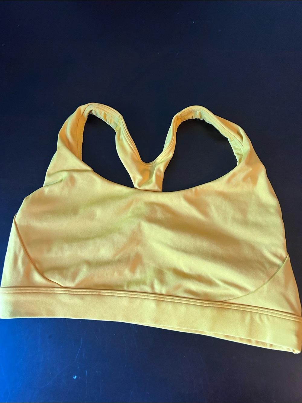 Athleta Yellow Racerback Sports Bra